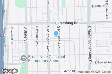 Map image of the property - 3950 S Indiana Ave