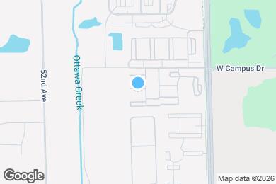 Map image of the property - Campus West Apartments