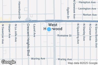 Map image of the property - 1014 N Hayworth Ave