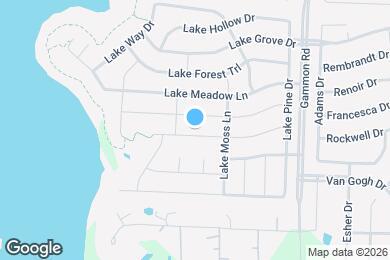 Map image of the property - 921 Lake Cypress Ln