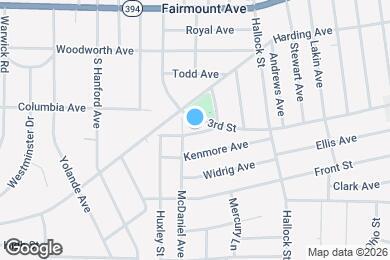 Map image of the property - 1619 W 3rd St