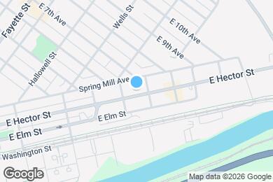 Map image of the property - 624 E Hector St