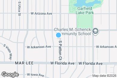 Map image of the property - 1351 S Patton Ct