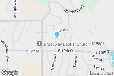Map image of the property - 1029 N Birch Ave