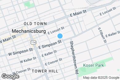 Map image of the property - 127 E Simpson St