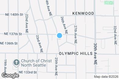 Map image of the property - 13540 25th Ave NE
