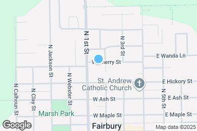 Map image of the property - 205 W Cherry St