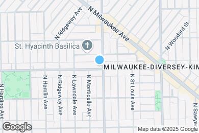 Map image of the property - 3608 W Diversey Ave