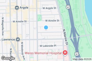 Map image of the property - 918 W Gunnison St