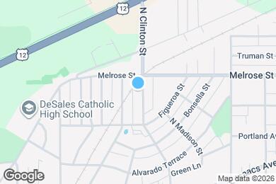 Map image of the property - Spacious 3BR/2BA Home with Additional Living Space & Entertainer’s Backyard