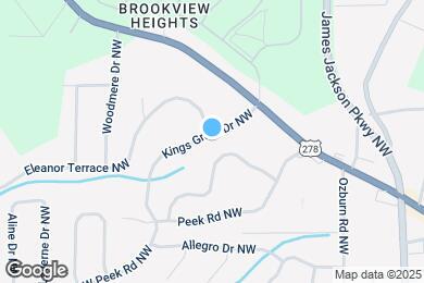 Map image of the property - 911 Kings Grant Dr NW