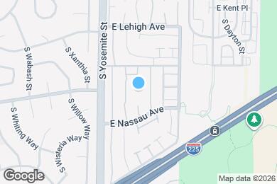 Map image of the property - 3930 S Yosemite St
