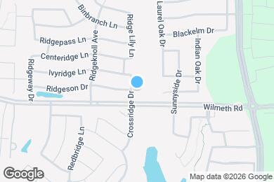 Map image of the property - 3008 Crossridge Dr