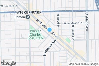 Map image of the property - 1438 N Milwaukee Ave