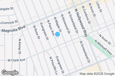 Map image of the property - 828 N Pass Ave