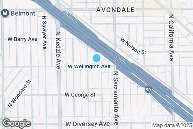 Map image of the property - 3046 W Wellington Ave