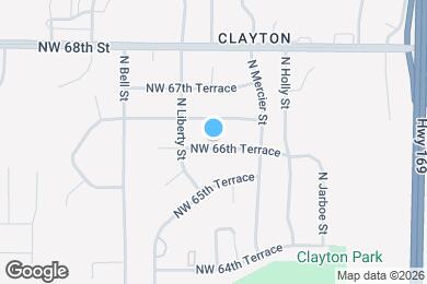 Map image of the property - 1400 NW 66 Terrace