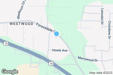 Map image of the property - 2568 Forestdale Blvd