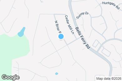 Map image of the property - 305 N Briar Ridge