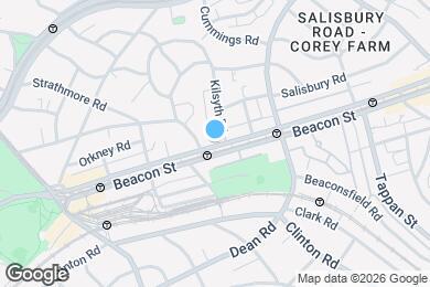 Map image of the property - 1820 Beacon St