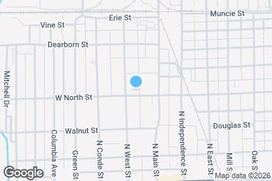 Map image of the property - 130 1/2 W North St