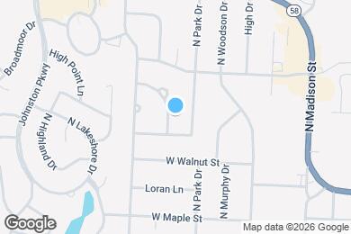 Map image of the property - 205 N Walker Dr