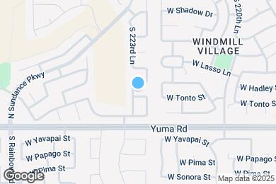 Map image of the property - 22352 W Tonto St