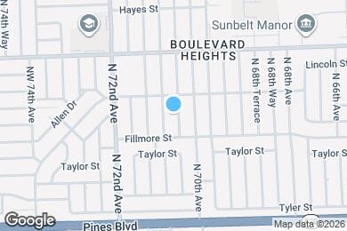 Map image of the property - 600 N 70th Ter