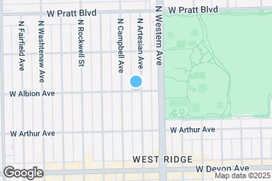 Map image of the property - 2452 W Albion Ave