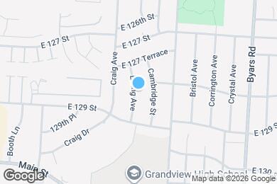 Map image of the property - 12805 Ewing Ave