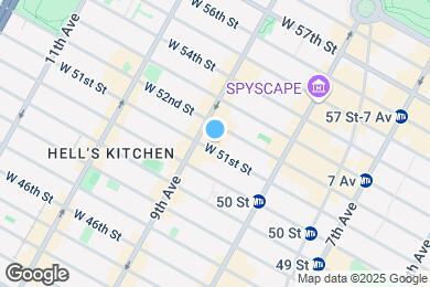 Map image of the property - 361 W 51st St
