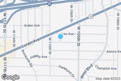 Map image of the property - 10806 Bernard Ave