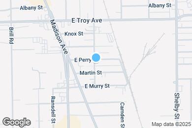 Map image of the property - 701 E Perry St