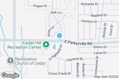 Map image of the property - 721 S Highland Dr