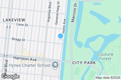 Map image of the property - 6416 Orleans Ave