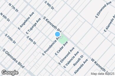 Map image of the property - 725 E Providencia Ave