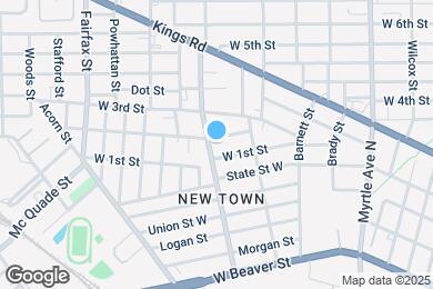 Map image of the property - 1556 W 2nd St