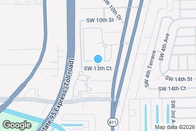Map image of the property - 821 SW 13th Ct