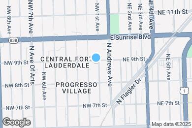 Map image of the property - 843 NW 1st Ave