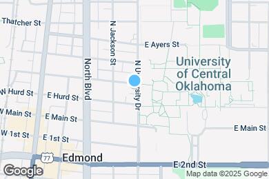 Map image of the property - 117 N University Dr