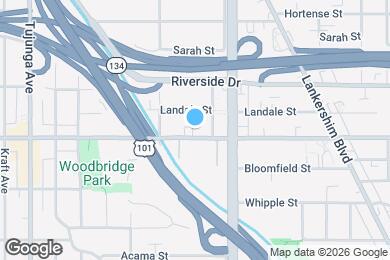 Map image of the property - 11041 Moorpark St