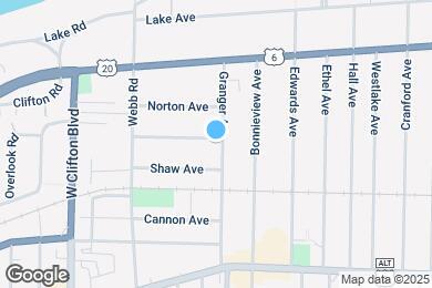 Map image of the property - 17405 Woodford Ave