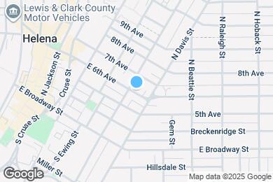 Map image of the property - 408 E 6th Ave