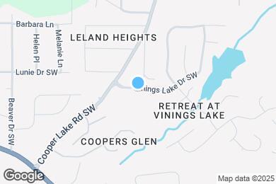 Map image of the property - 22 Vinings Lake Dr SW