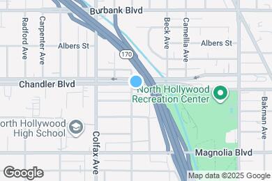 Map image of the property - 11622 1/2 Chandler Blvd