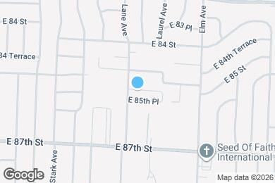 Map image of the property - 9009 E 85th Terrace