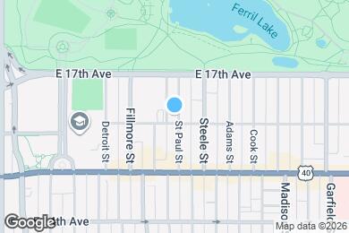 Map image of the property - 1605 St Paul St