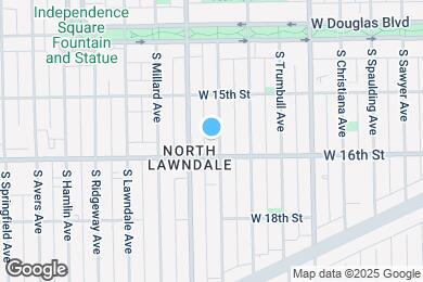 Map image of the property - 1546 S Drake Ave