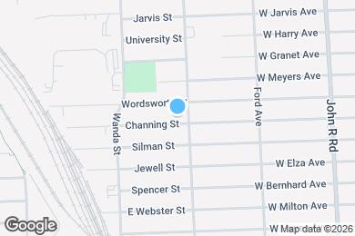Map image of the property - 1793 Channing St