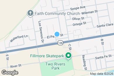 Map image of the property - 1148 El Paseo St